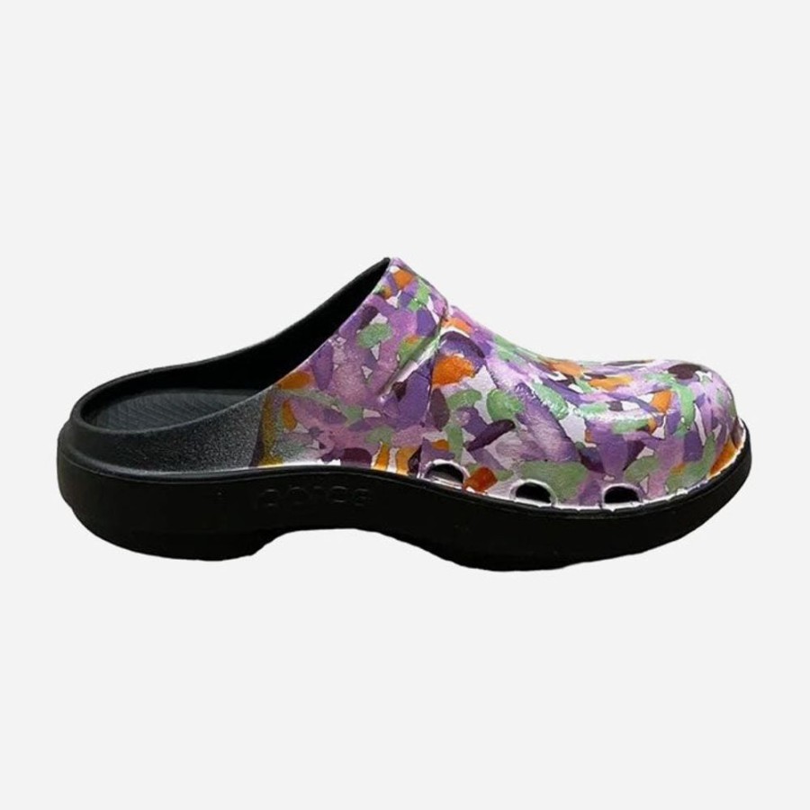 Women'S Oofos | Oofos Oocloog Limited Purple Watercolor