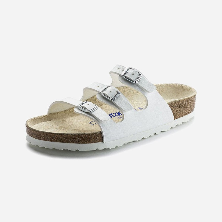 Women'S Birkenstock | Birkenstock Florida Birko-Flor White