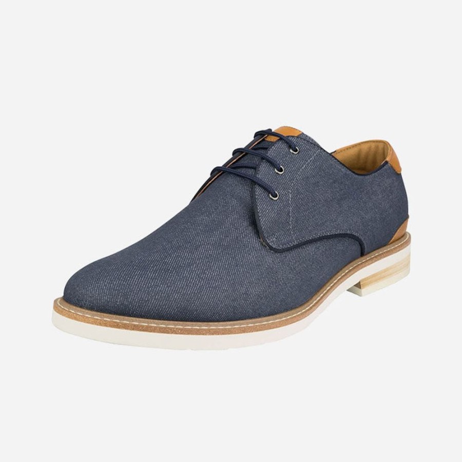 Men'S Florsheim Shoe Company | Florsheim Men'S Highland Canvas Plain Toe Navy