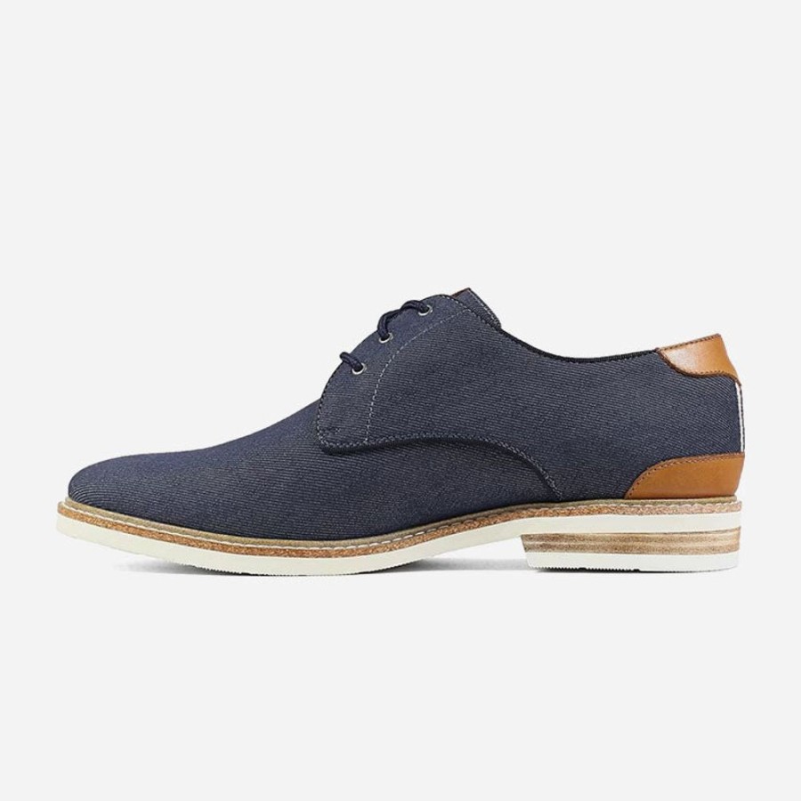 Men'S Florsheim Shoe Company | Florsheim Men'S Highland Canvas Plain Toe Navy