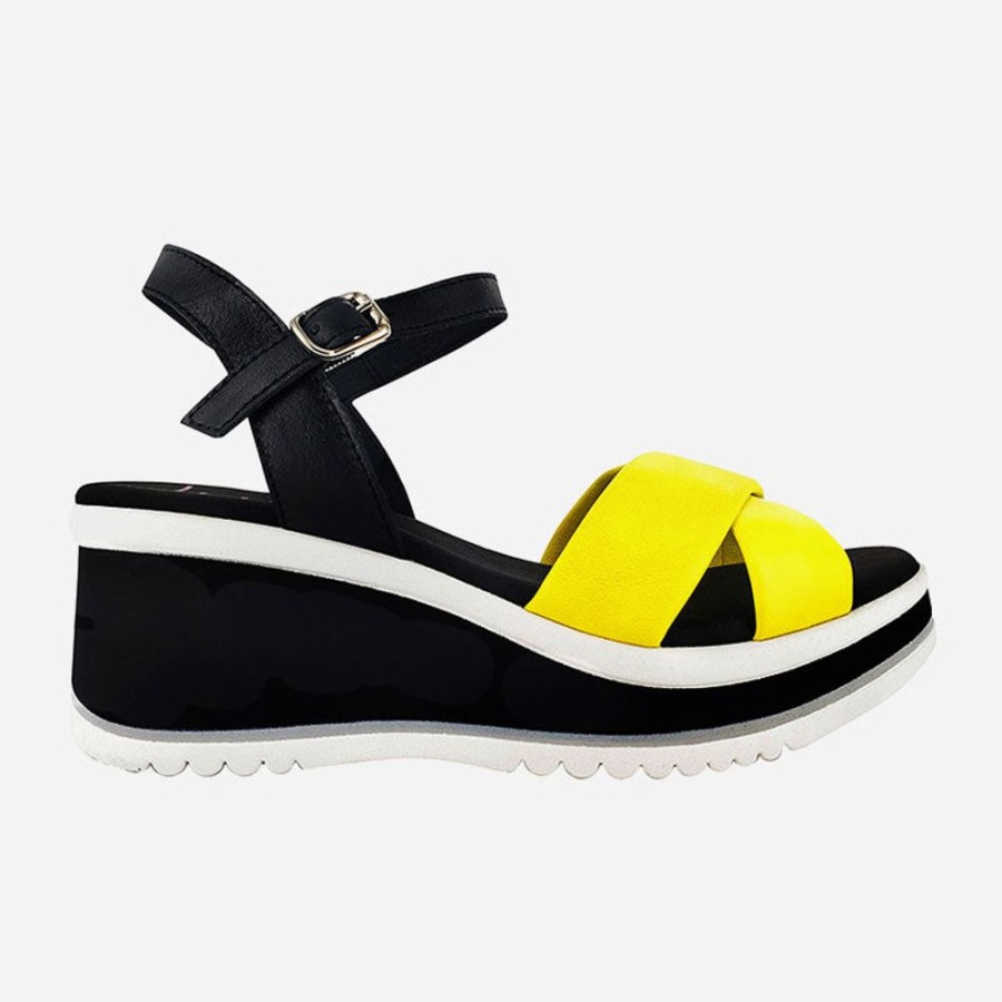 Women'S Lunita | Lunita 10663 Lemon/Black