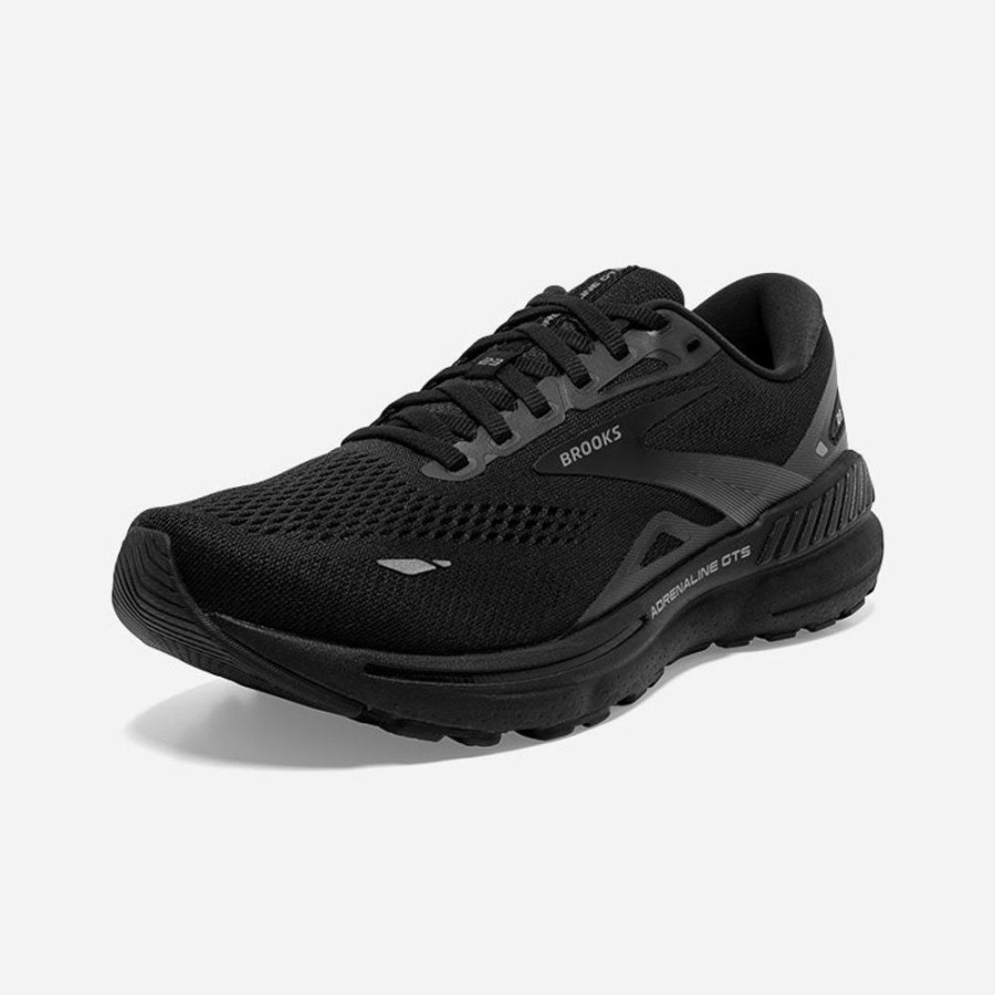 Men'S Brooks | Brooks Men'S Adrenaline Gts 23 Black/Black/Ebony