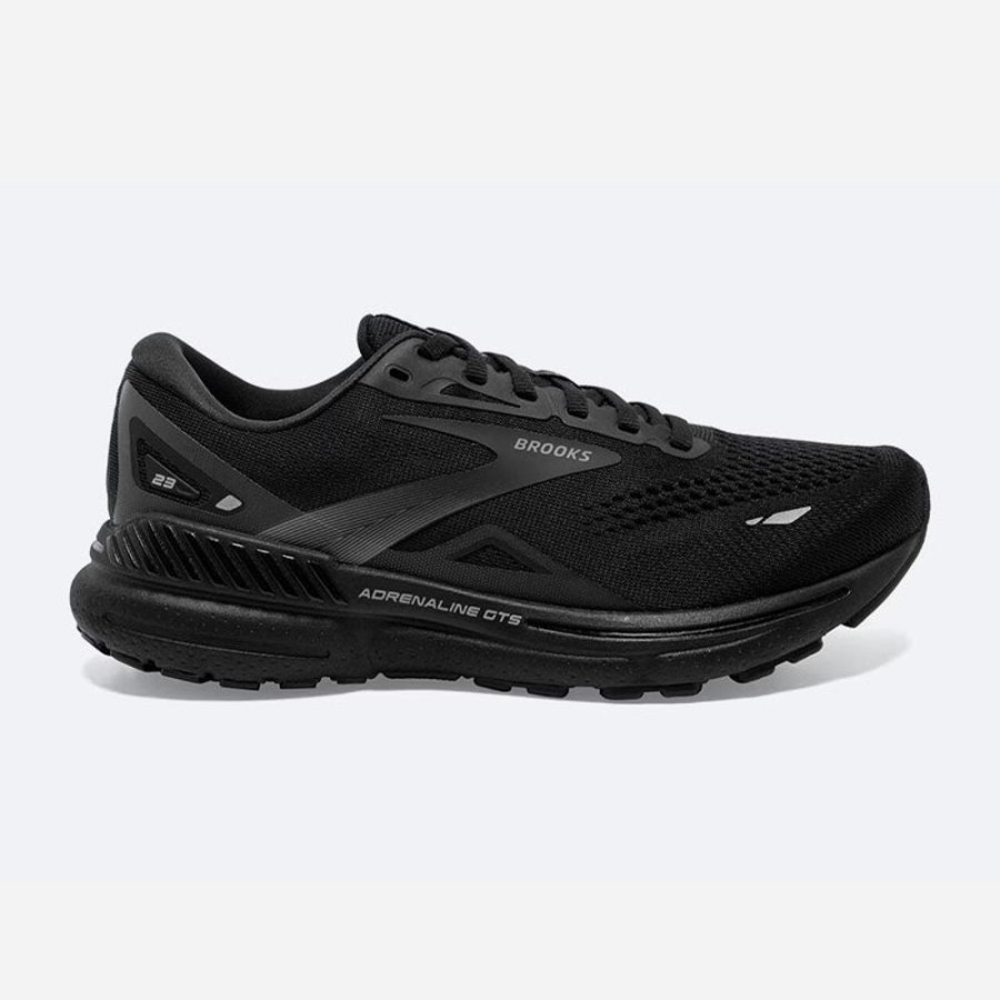 Men'S Brooks | Brooks Men'S Adrenaline Gts 23 Black/Black/Ebony