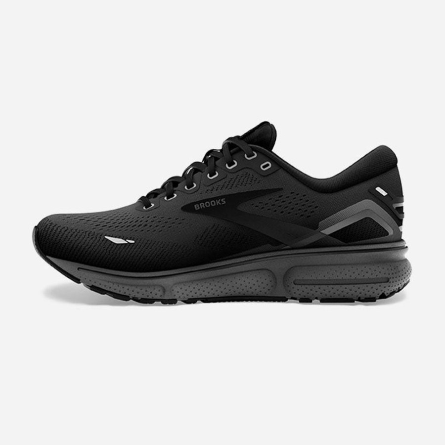 Men'S Brooks | Brooks Men'S Ghost 15 Black/Black/Ebony