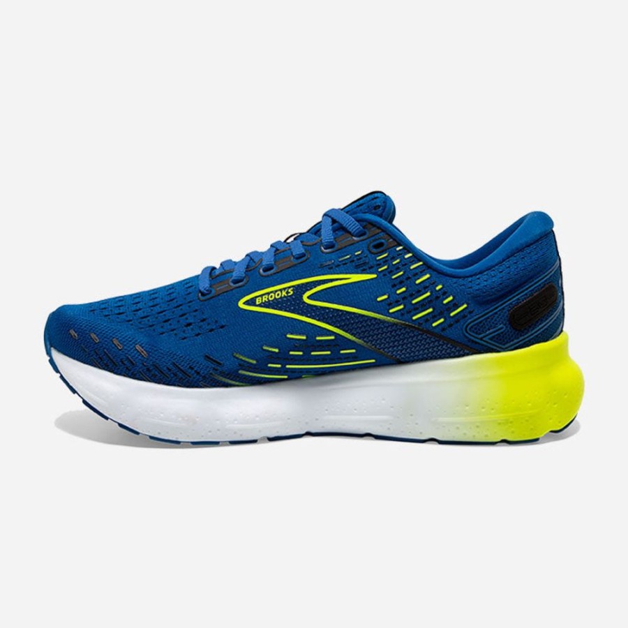 Men'S Brooks | Brooks Men'S Glycerin 20 Blue/Nightlife/White