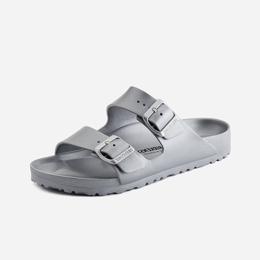 Women'S Birkenstock | Birkenstock Arizona Essentials Eva Metallic Silver