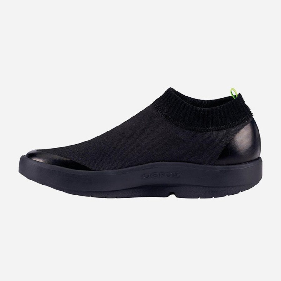 Women'S Oofos | Oofos Men'S Oomg Eezee Knit Black/Black